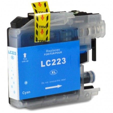 Cartucho de tinta compatible con Brother Lc223 cian