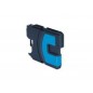 Cartucho de tinta compatible con Brother LC980 / LC1100 cian