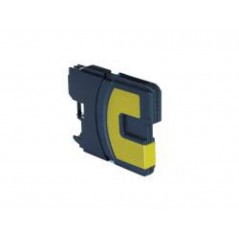 Cartucho de tinta compatible con Brother LC980 / LC1100 amarillo