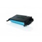Cartucho de tóner compatible con Samsung CLP-610 / CLP-660 Cian