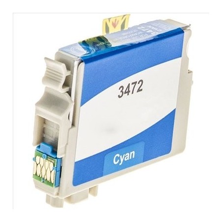 Cartucho de tinta compatible con Epson T3472 Cian