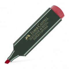 Stylo marqueur fluorescent Textliner 48 de Faber-Castell - Rouge