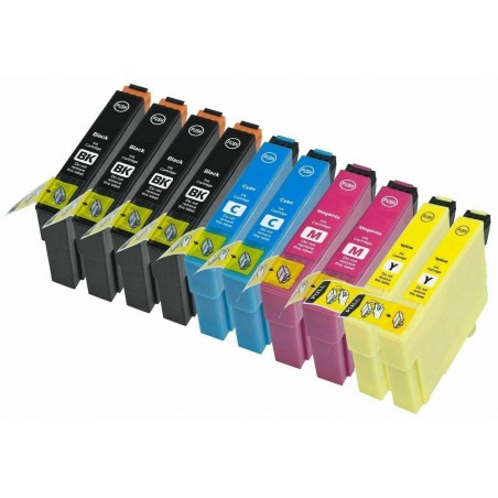 Pack de 10 Cartuchos Compatibles con Epson T1811-1814