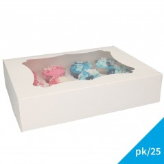 Pk de 25 Cajas para 12 Cupcakes