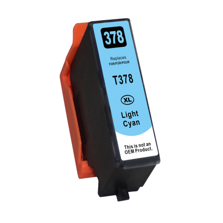 Cartucho de tinta compatible con Epson T3785XL Light Cian (13ml）