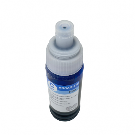 Bote de Tinta Compatible con Canon G51 - Cian 70ml