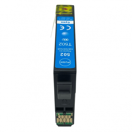 Cartucho de tinta compatible con Epson T502 XL Cian