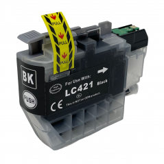 Cartucho Compatível com Brother LC421XL - LC421XLBK - Preto Por favor, leia as instruções antes de comprar.