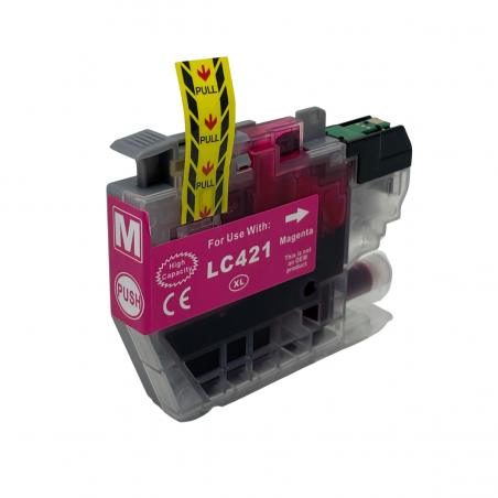 Cartucho Compatible con Brother LC421XL - LC421XLM Magenta - Lea Las Instrucciones Antes De Comprar.