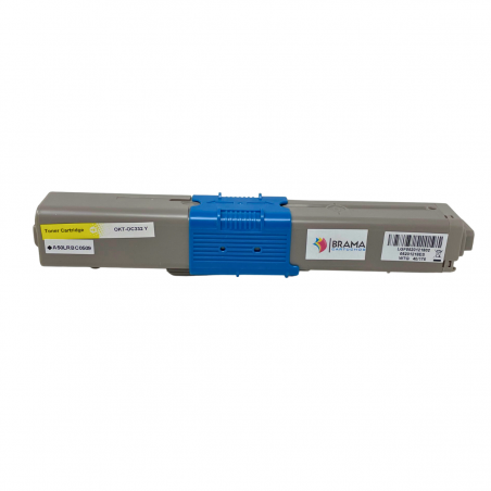 Cartucho de tóner compatible con Oki C332/ MC363 Amarillo