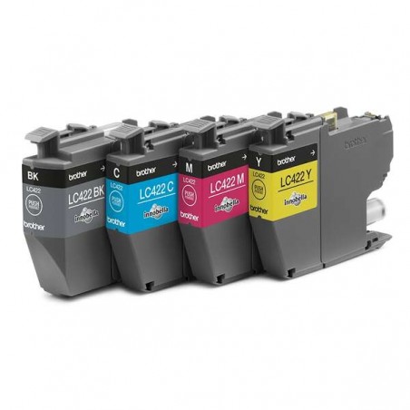 Brother LC422 Pacote de 4 cartuchos de tinta originais - LC422VAL