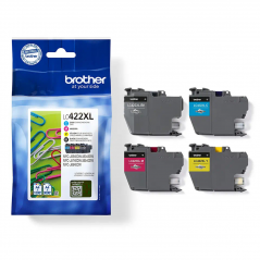 Brother LC422XL Pack de 4 cartouches d'encre originales - LC422XLVAL