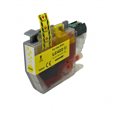 Cartouche d'encre Compatible avec Brother LC422 XL Jaune