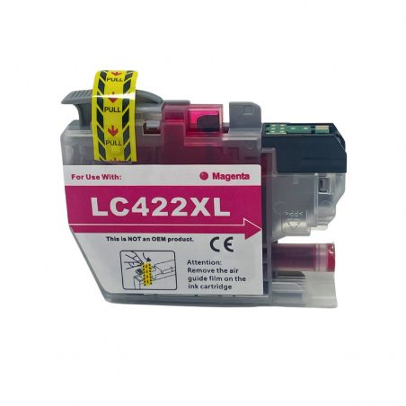 Cartucho de Tinta Compatible con  Brother LC422 XL Magenta - LC422XLM