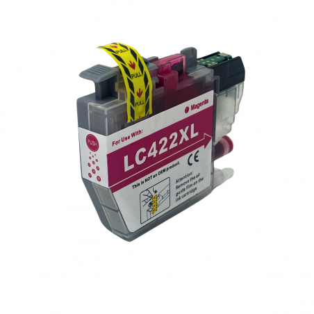 Cartucho de Tinta Compatible con  Brother LC422 XL Magenta - LC422XLM
