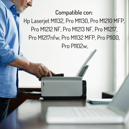 Pack de 2 cartouches de toner compatibles avec HP CB435A / CB436A / CE278A / CE285A – 2 000 pages