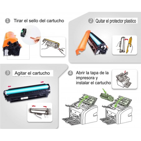 Cartucho de toner compatível com Cf283A XL