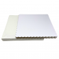 Pk de 5 Bases Extrafuertes Cuadradas de 25cm x 3mm y 5 Cajas de 25.4 x 25.4 x 15cm (Blanco)