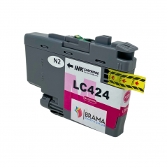 Cartouche d'encre Compatible avec Brother LC424 Magenta
