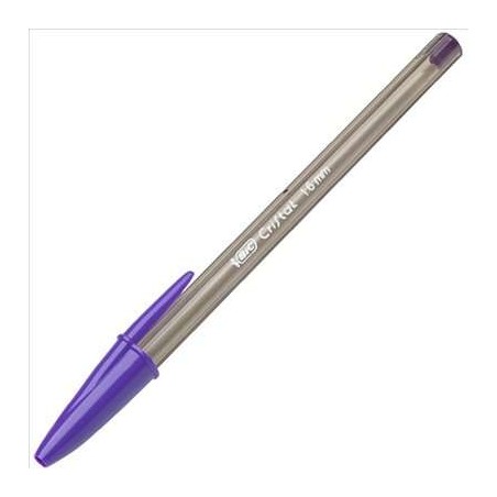 Bic Cristal Fun Boligrafo de Bola - Punta Gruesa de 1.6mm -Color Morado