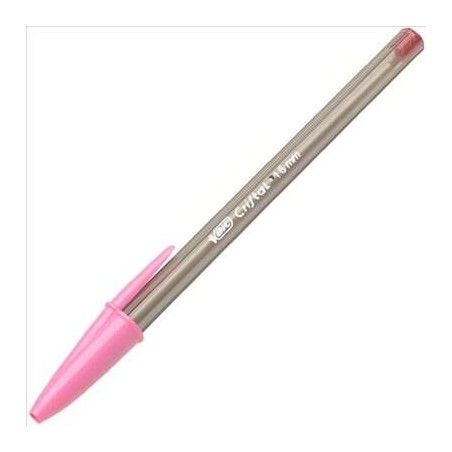 Bic Cristal Fun Boligrafo de Bola - Punta Gruesa de 1.6mm - Color Rosa