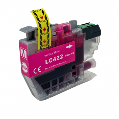 Cartouche d'encre compatible avec Brother LC422 Magenta - LC422