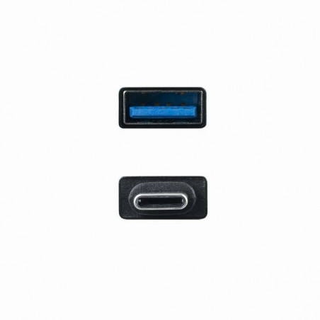 Nanocable Adaptador USB-C para USB 3.1 - USB-C/M-USB-A/H - Alumínio - Cor Preto