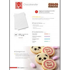 Modecor -  Chocotransfer A4 - 30 hojas para Transferir Imágenes Impresas al Chocolate - Precio especial de lanzamiento