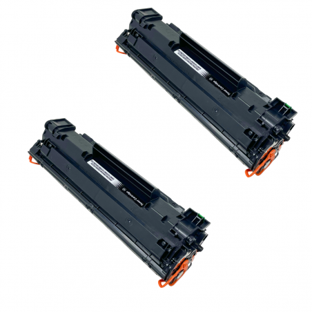 Pk de 2 Cartuchos de tóner compatible con Hp CB435A / CB436A / CE278A / CE285A- 2K