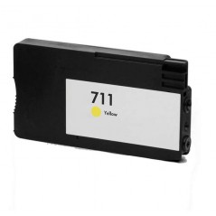 Cartouche compatible avec HP 711 Jaune 26ml / Remplace CZ132A
