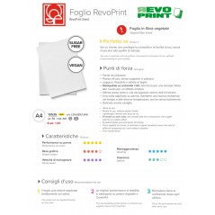 50 Hojas Comestibles RevoPrint A4 - Hoja Comestible de Doble Textura