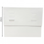 Pk de 10 Cajas para Tarta Blanca Altura Regulable 28x28 cm – Ajustable de 20 a 30 cm con Tapa