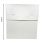 Pk de 10 Cajas para Tarta Blanca Altura Regulable 28x28 cm – Ajustable de 20 a 30 cm con Tapa