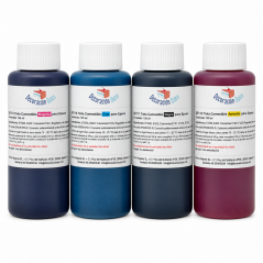 Pack de 4 bouteilles d'encre comestible pour imprimantes Epson - 100 ml