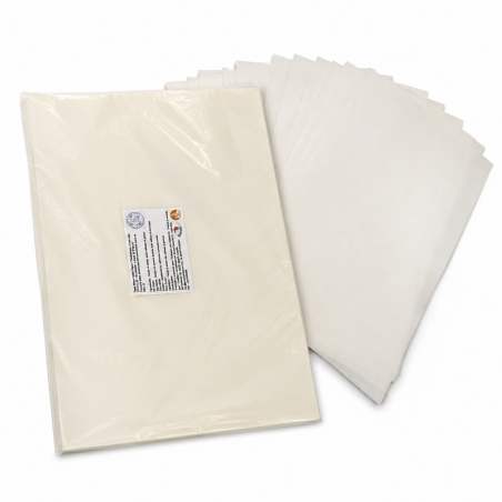 50 X papier gaufrette comestible 0.3mm L3
