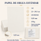 25 x Papel de Oblea A4 - 0.35mm- Est Wafer Paper