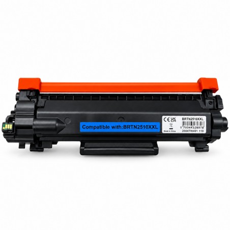 Toner Compatível Brother TN2510XXL Preto 5.000 Páginas - HL-L2865DW, MFC-L2960DW, MFC-L2980DW