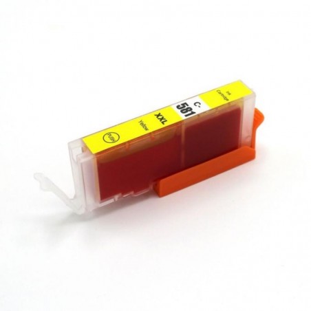Cartouche d'encre compatible avec Canon CLI-581 Jaune XL